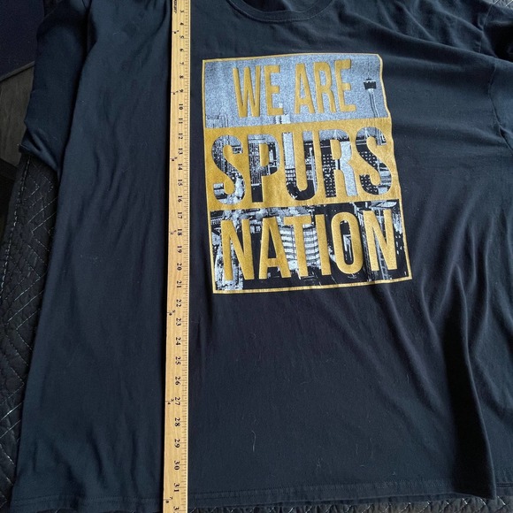 Jerzees San Antonio Spurs Shirt Adult 4XL Black Basketball Short Sleeve - Picture 8 of 9